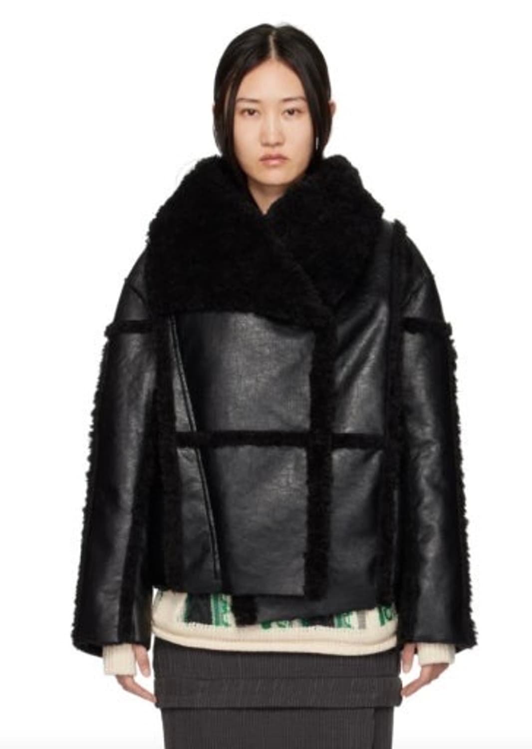 PERVERZE 퍼버즈 테디 무스탕 리버시블 퍼코트 상품이미지4