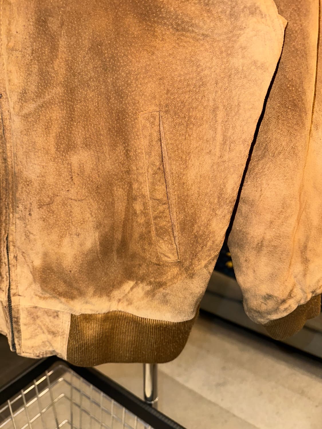 90's Japanese pig-leather bomber jacket 상품이미지7