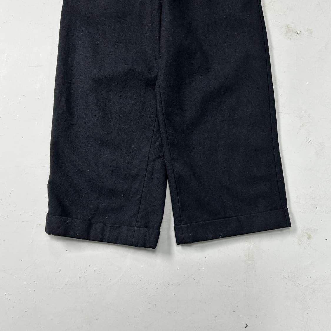 MHL 네이비 울 와이드팬츠 상품이미지3