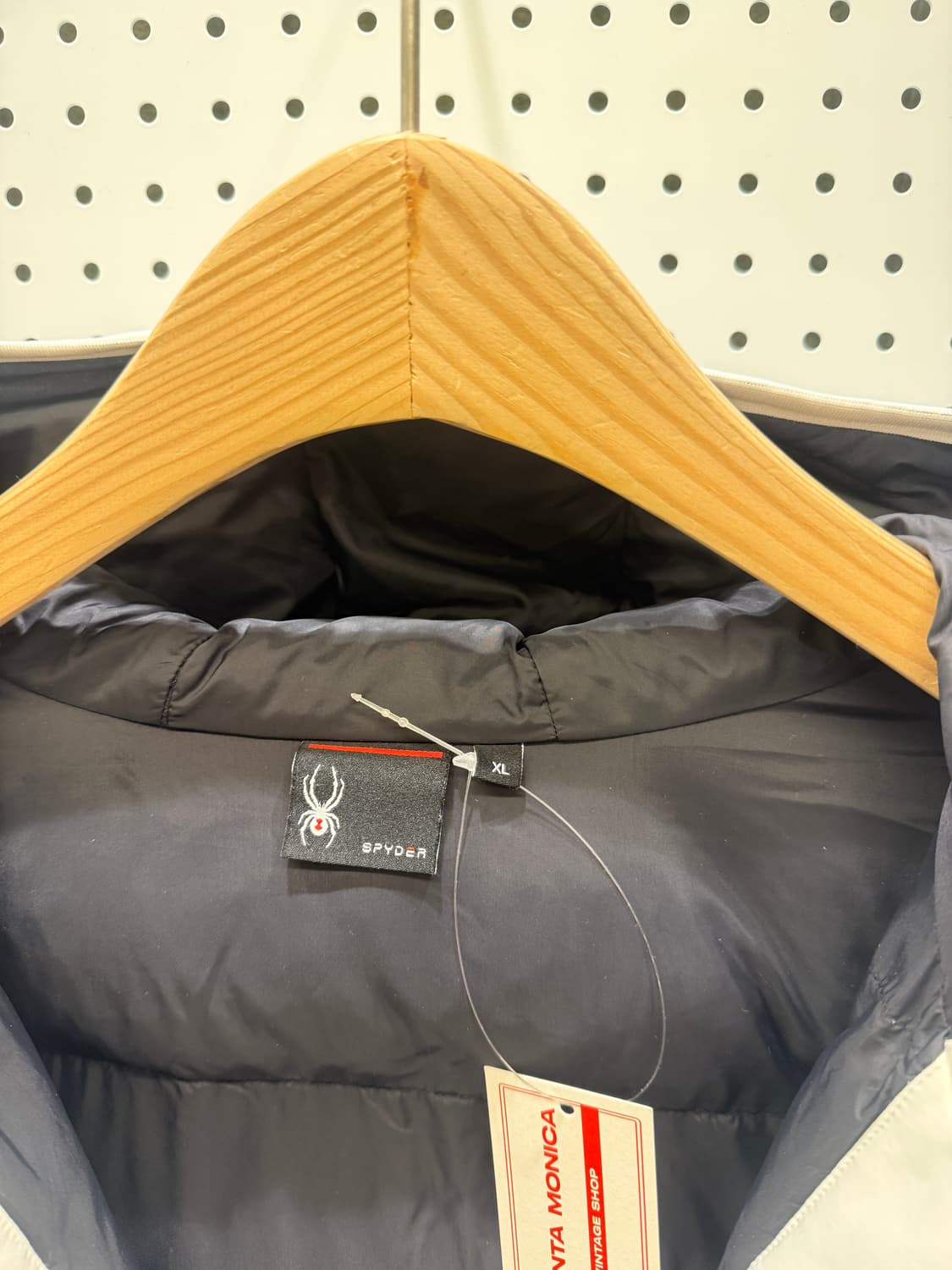 스파이더 블랙 화이트 그래픽 패딩 U216 상품이미지5