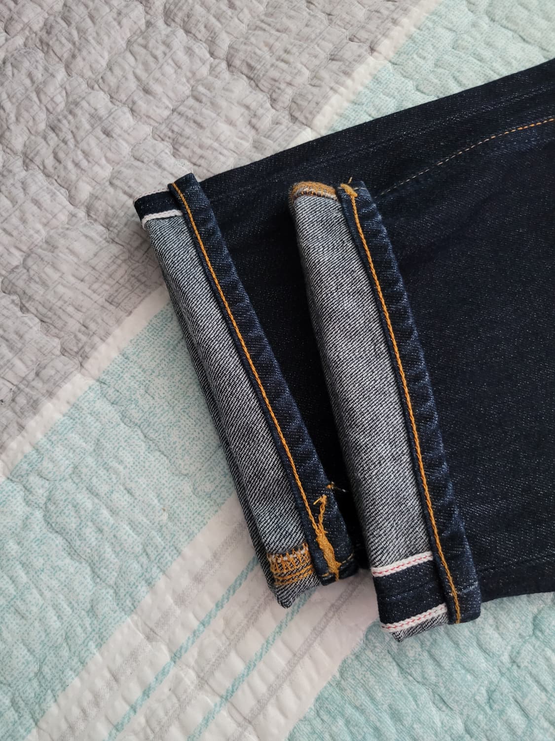 누디진 스트레이트알프 13온스 드라이 진청셀비지 탭33 실31-32사이즈 상품이미지9