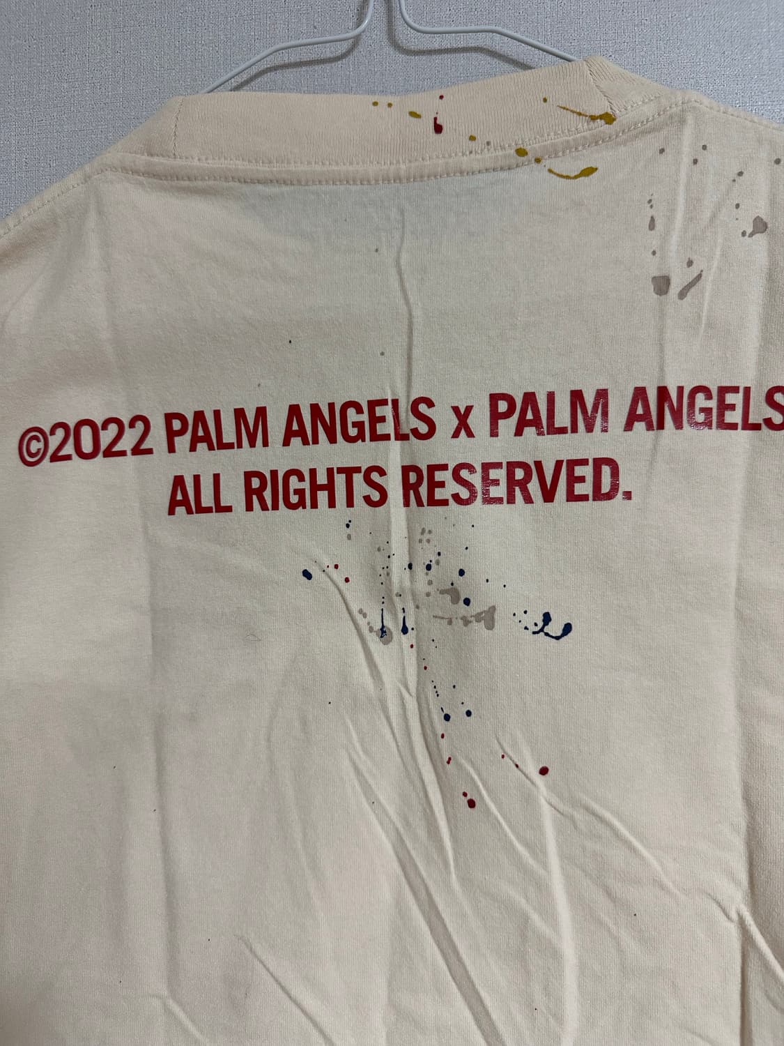팜 엔젤스 22SS 시즌 페인트 스플래터 팜 트리 반팔 티셔츠 상품이미지6
