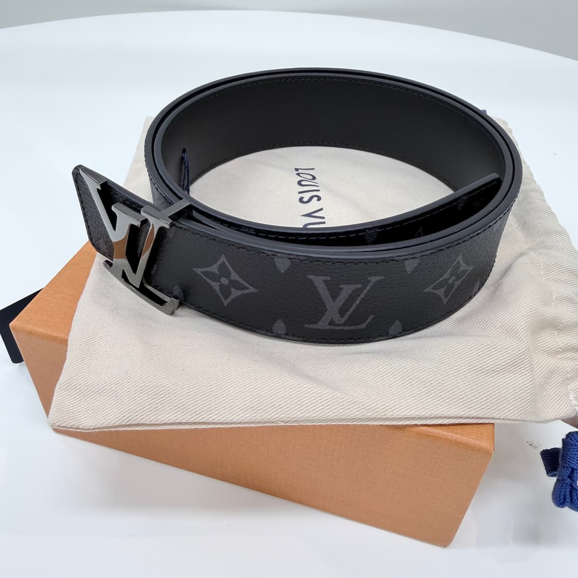 [미사용/40mm] 루이비통 이클립스 LV 리버서블 양면 벨트 상품이미지5