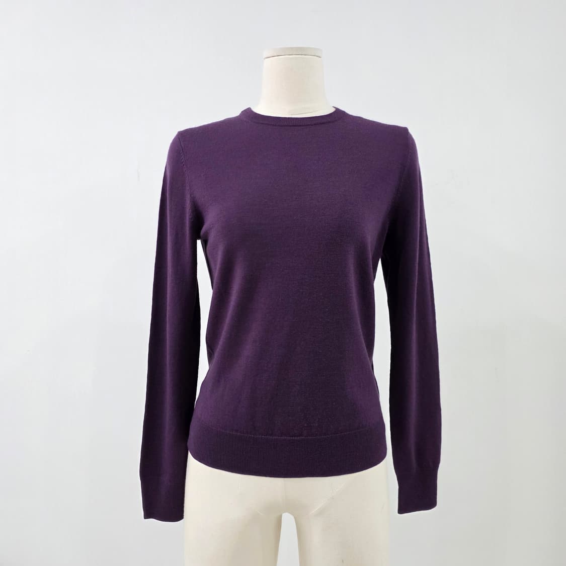 재팬 유니클로 울100% 퍼플 니트 상품이미지1