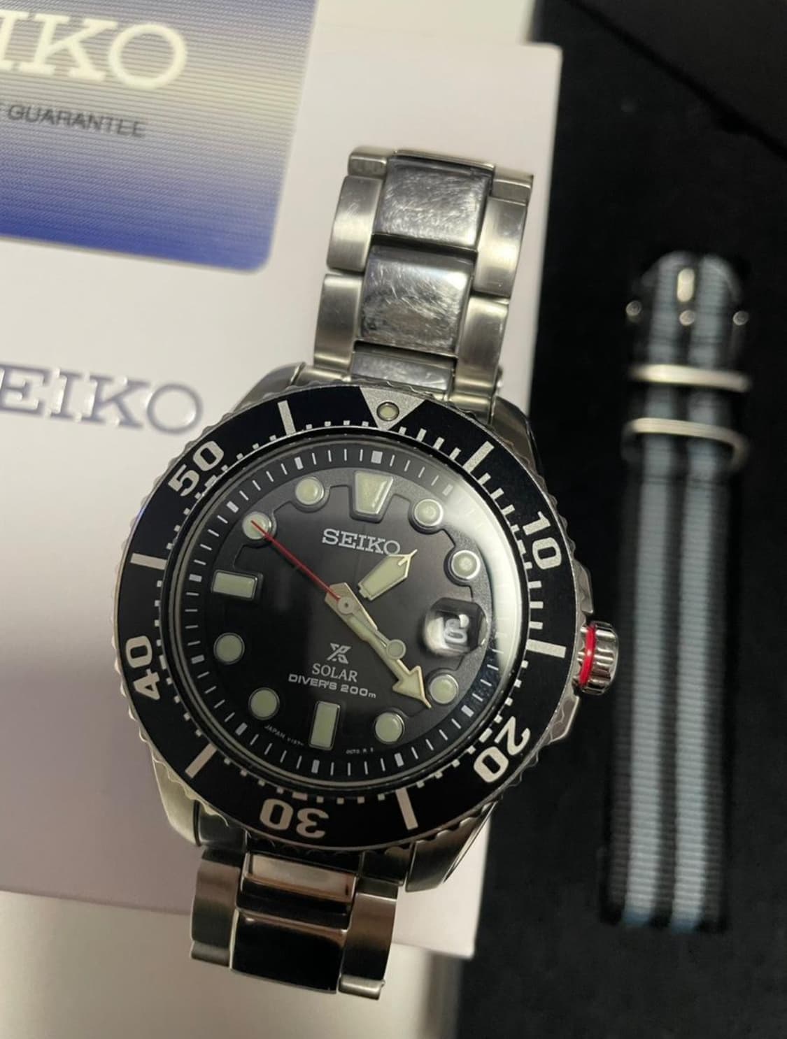 세이코 Seiko 메탈 시계 SNE573P1 풀박스 상품이미지4