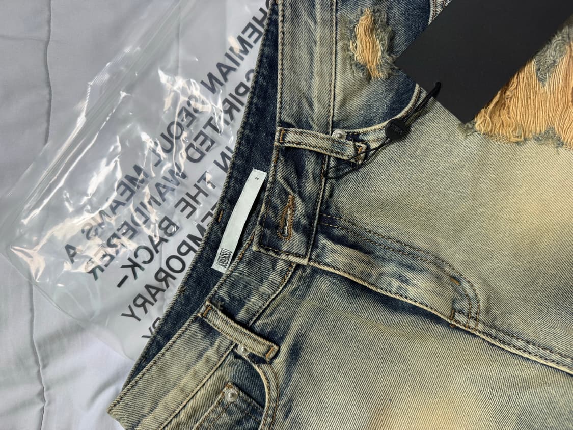 Bohemian seoul DAMAGE WASHING SHORTS, BL 상품이미지4