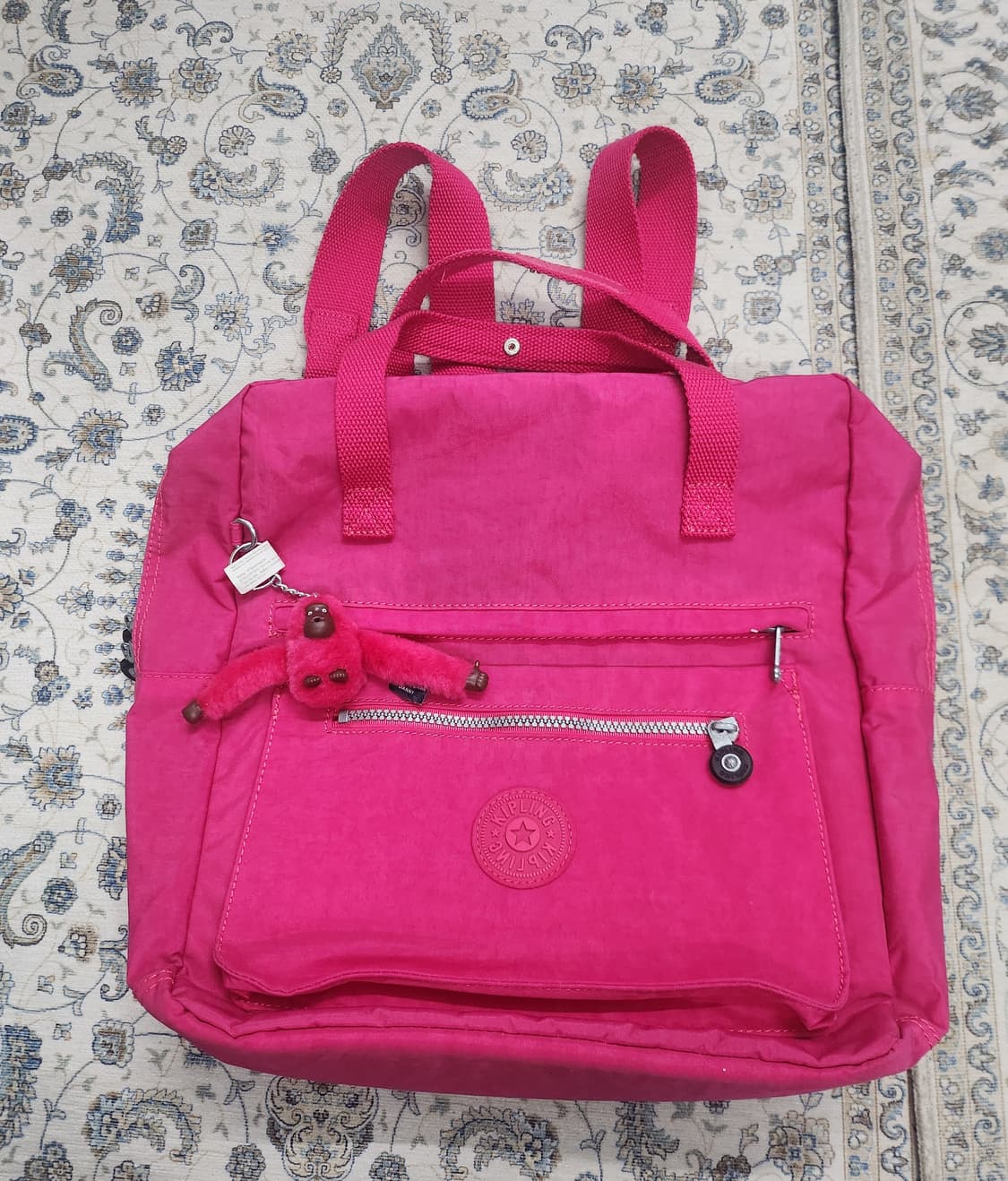 키플링 핑크 백팩 + 털 몽키 인형 상품이미지1