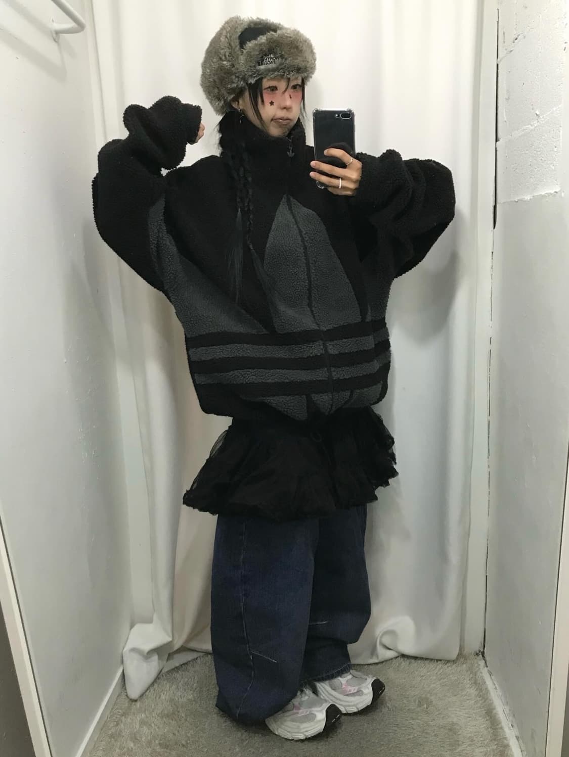 Adidas Big Trefoil Sherpa Jacket 상품이미지2