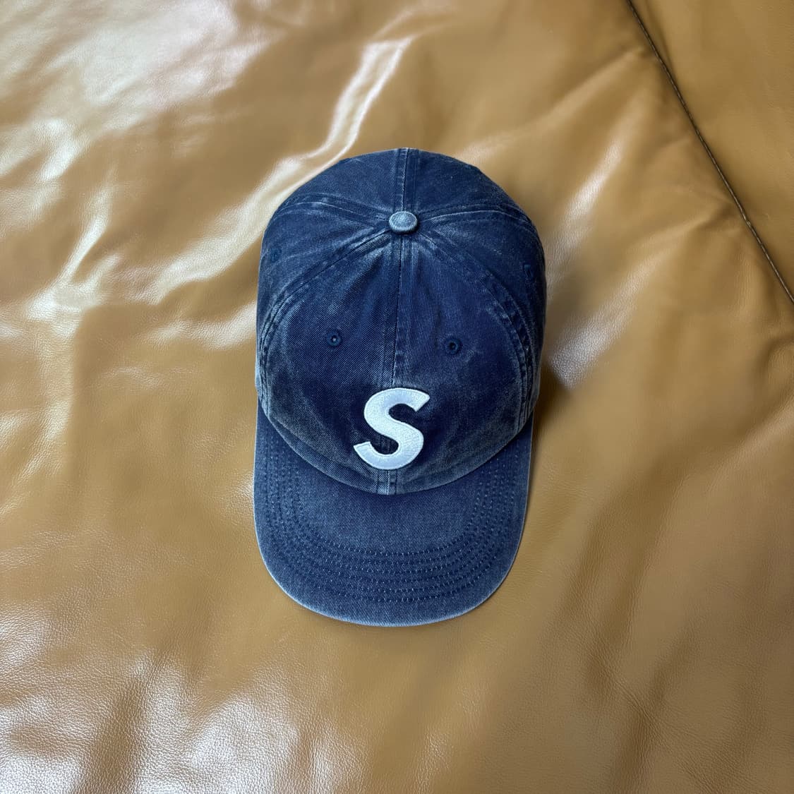 Supreme 슈프림 23fw 피그먼트 네이비 S로고 6패널 볼캡 모자 상품이미지6