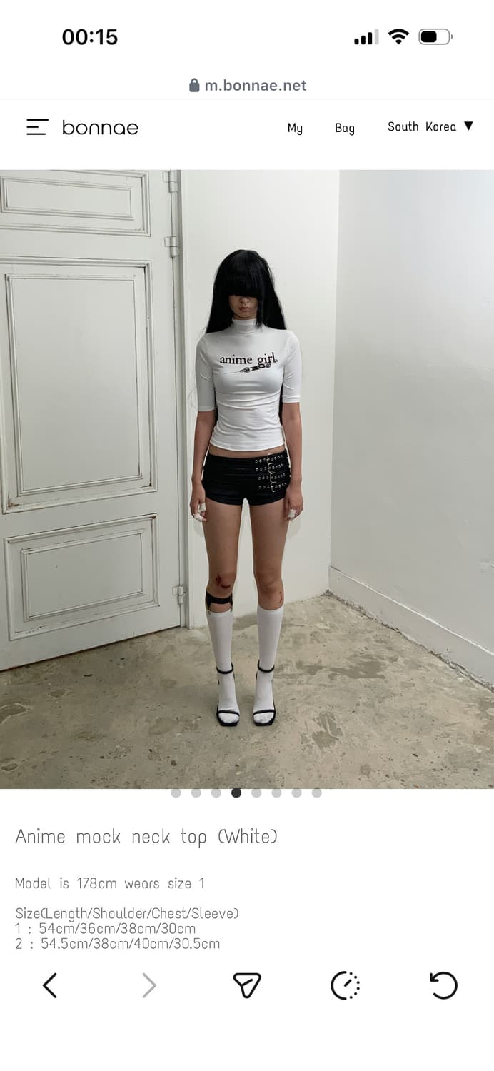 새상품) 본네 Bonnae anime 애니메 모크넥 탑 상품이미지3