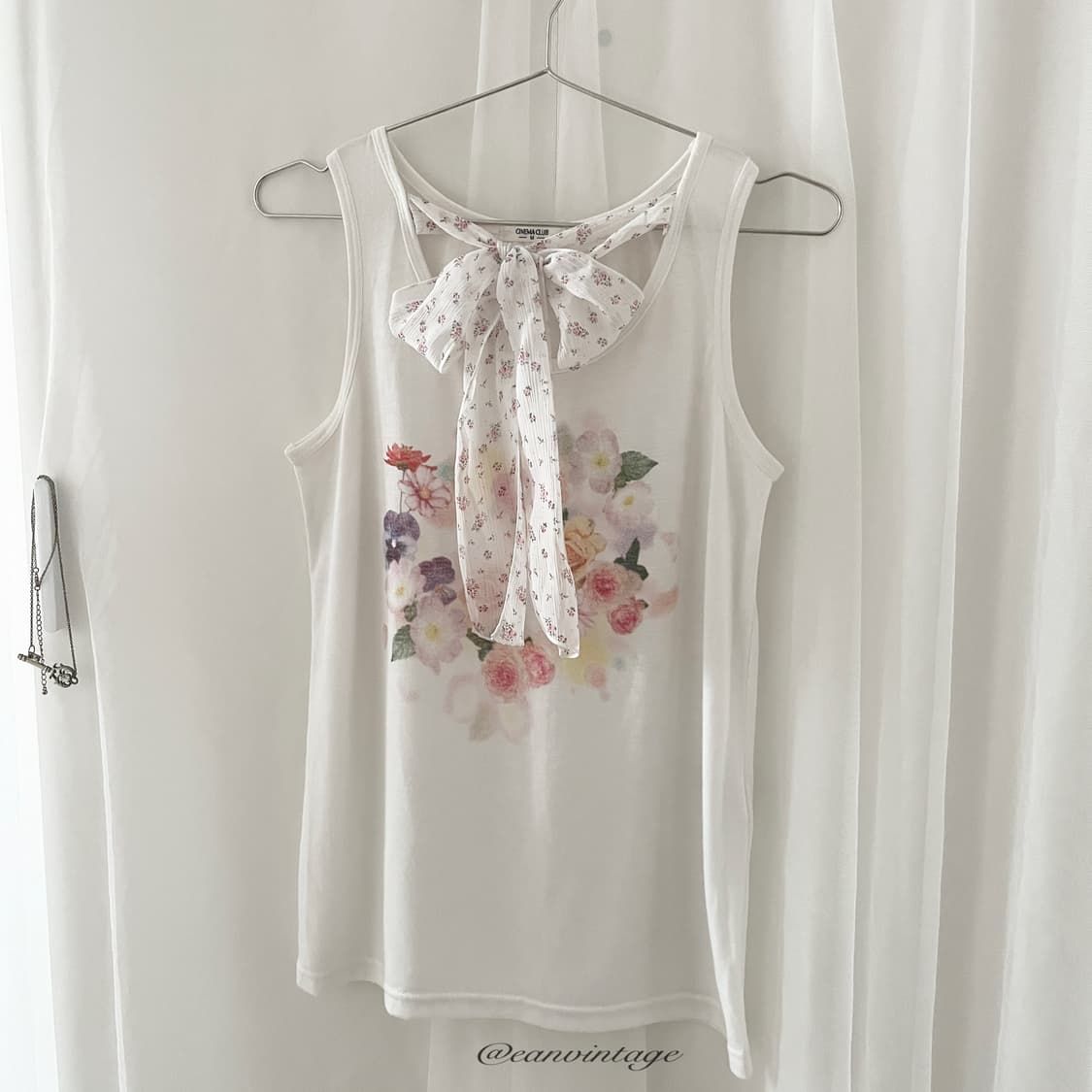 cinema club flower ribbon sleeveless 상품이미지1