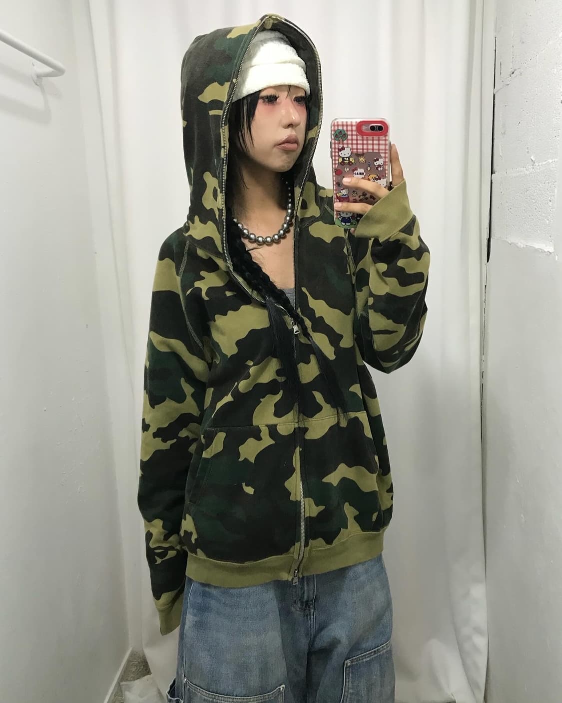 Bape Camouflage Two-way Hood Zip-Up  상품이미지8