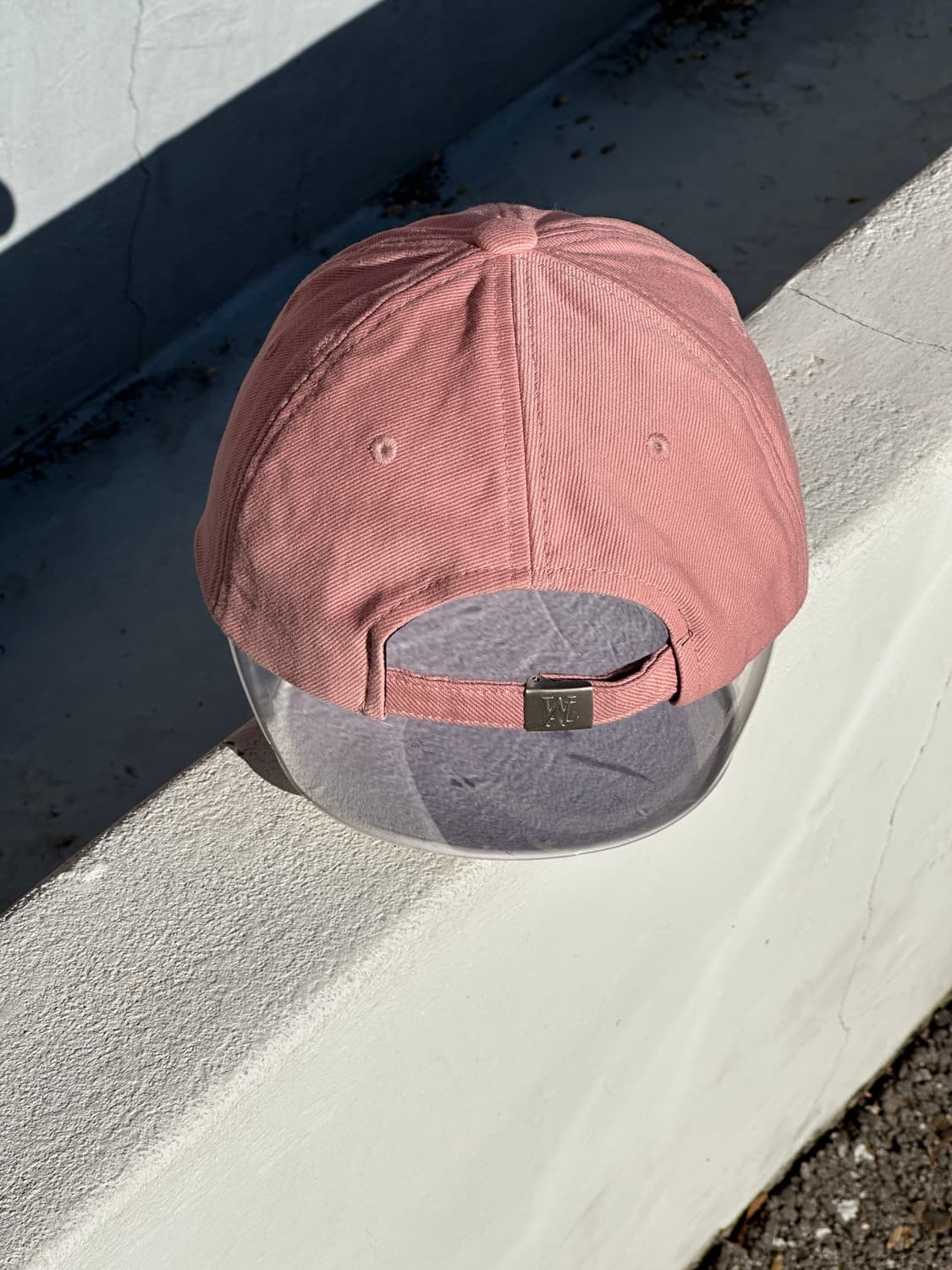 [M] 우알롱 로고 핑크톤 볼캡 모자 상품이미지4