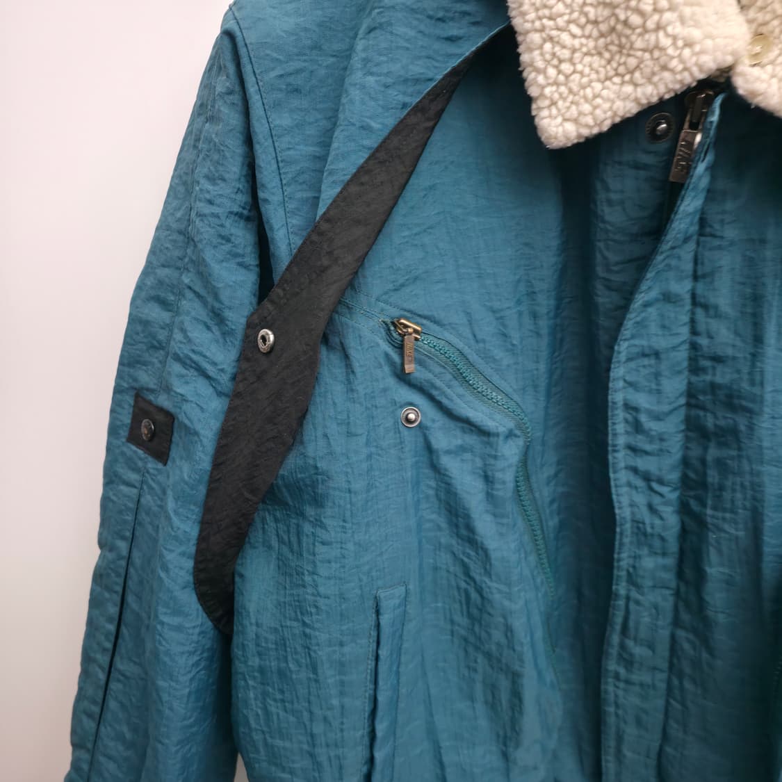 [L] 80's 나이키 삼나스포츠 쉐르파 나일론 점퍼 상품이미지6