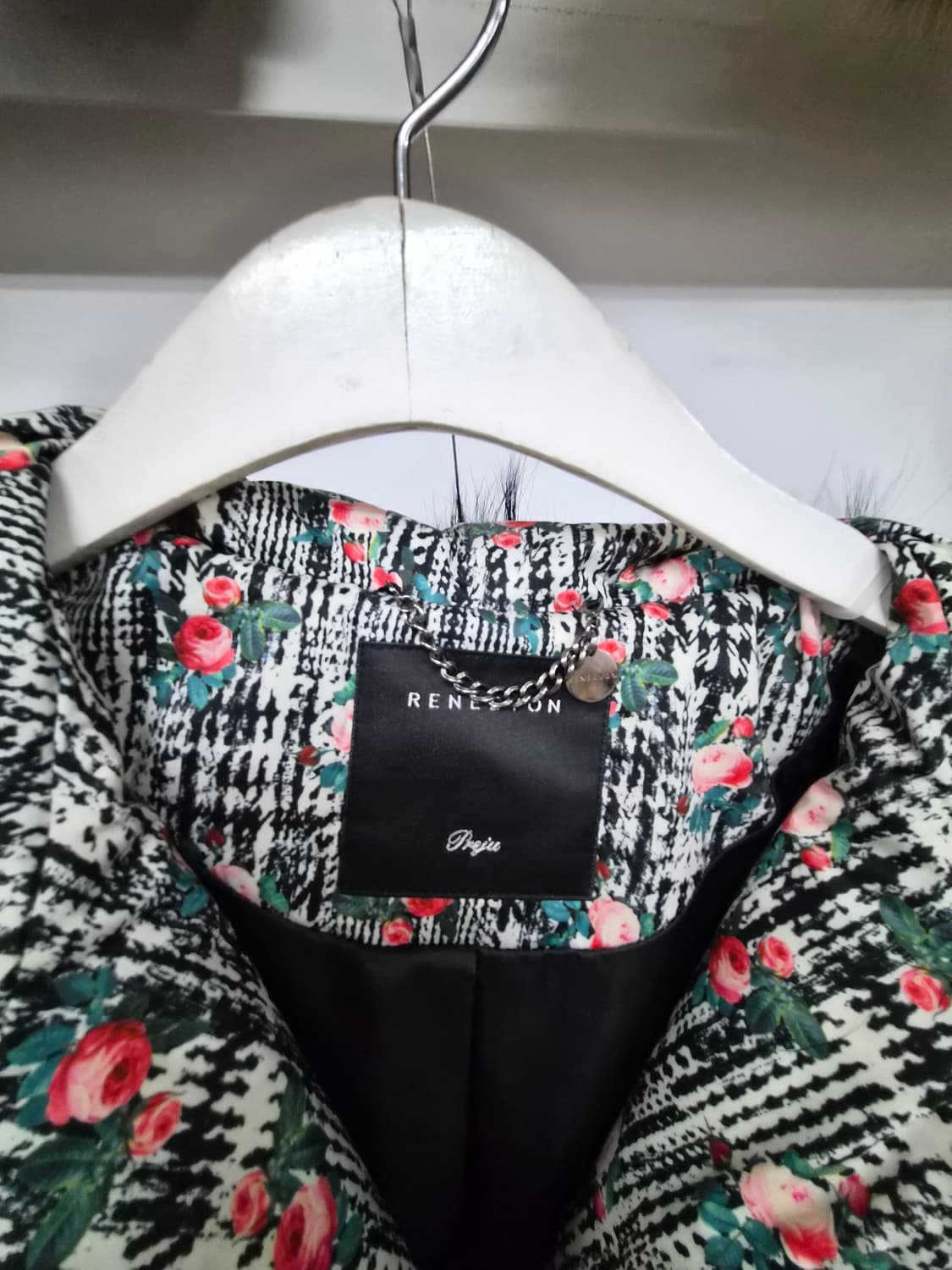 레니본 플라워 패딩 상품이미지6