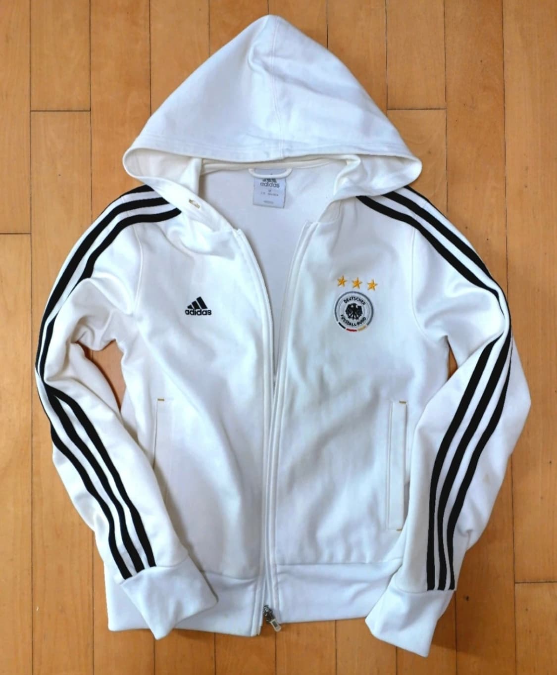아디다스 독일 트레이닝 후드집업 (화이트 별3개 모델) 상품이미지1