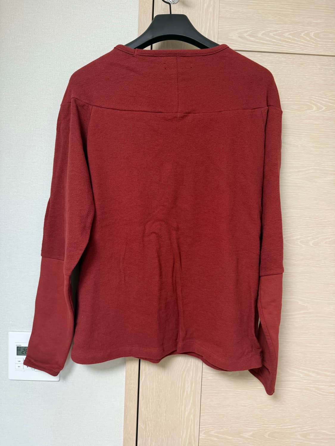해칭룸 Incision tee dark red 2사이즈 상품이미지3