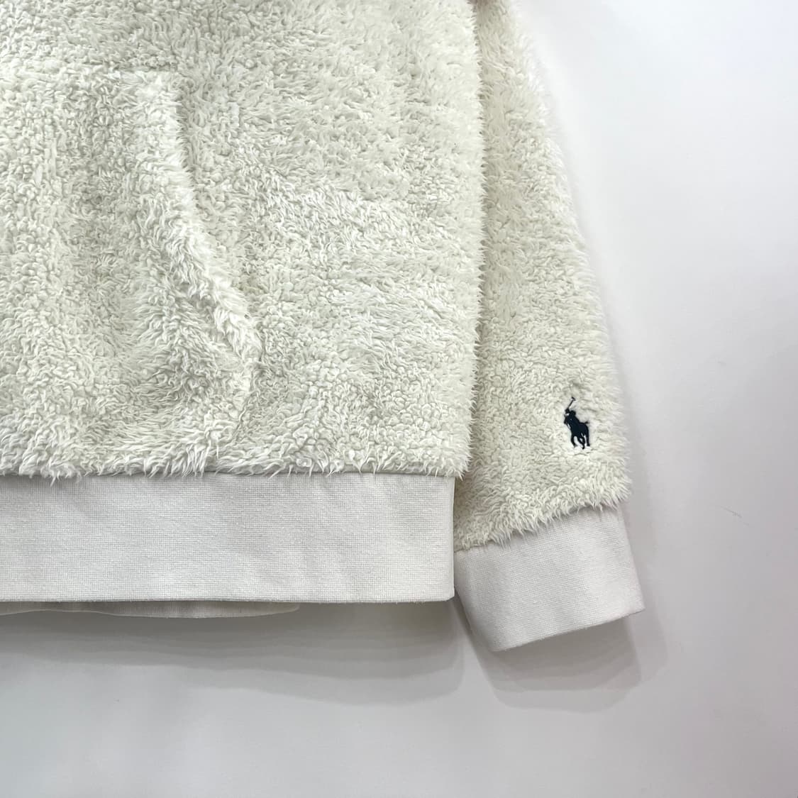 폴로 랄프로렌 양털 자수 셰르파 후드티 상품이미지5