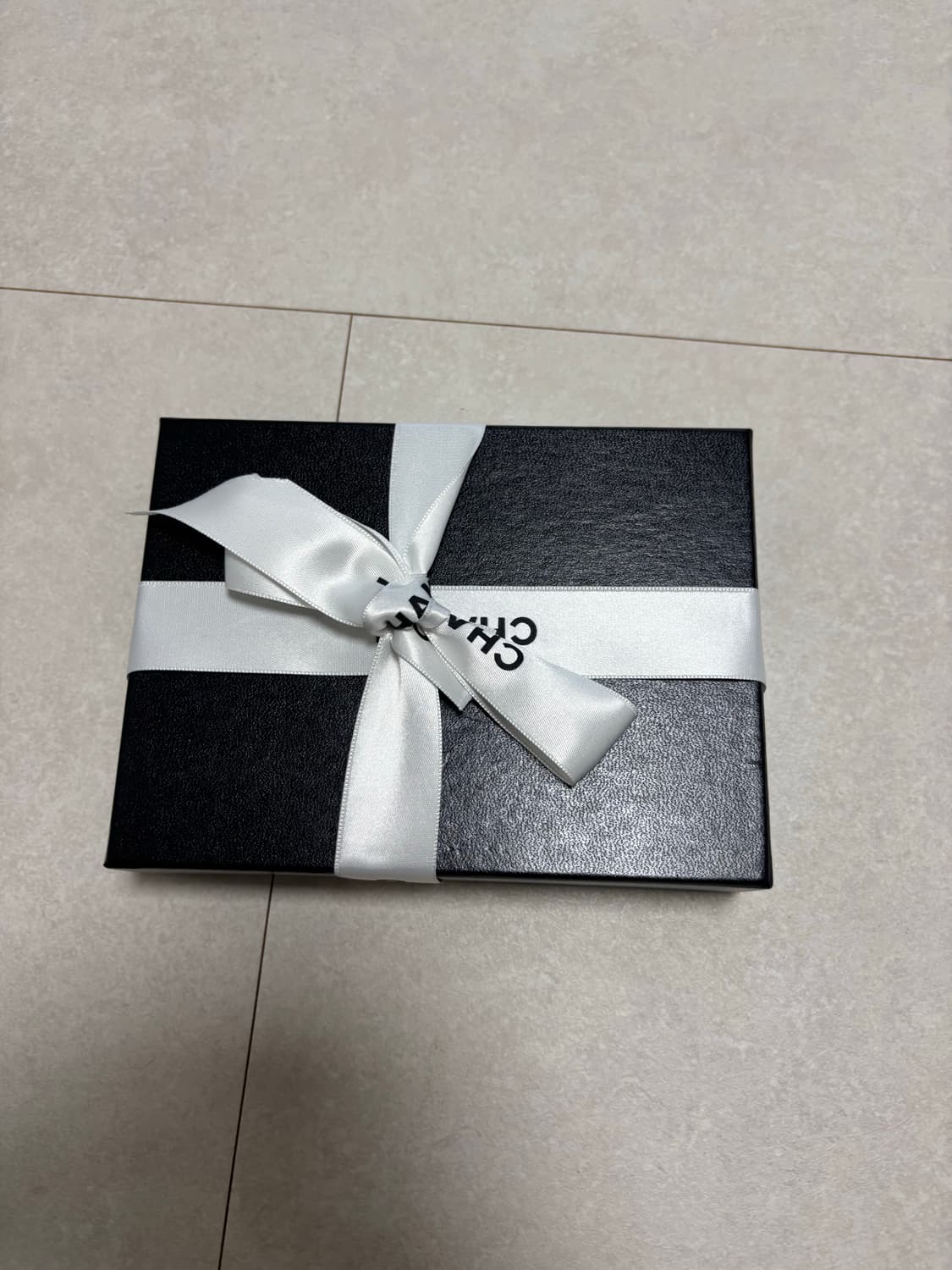 샤넬 빈티지 실크 리본 스카프 아이보리 상품이미지8