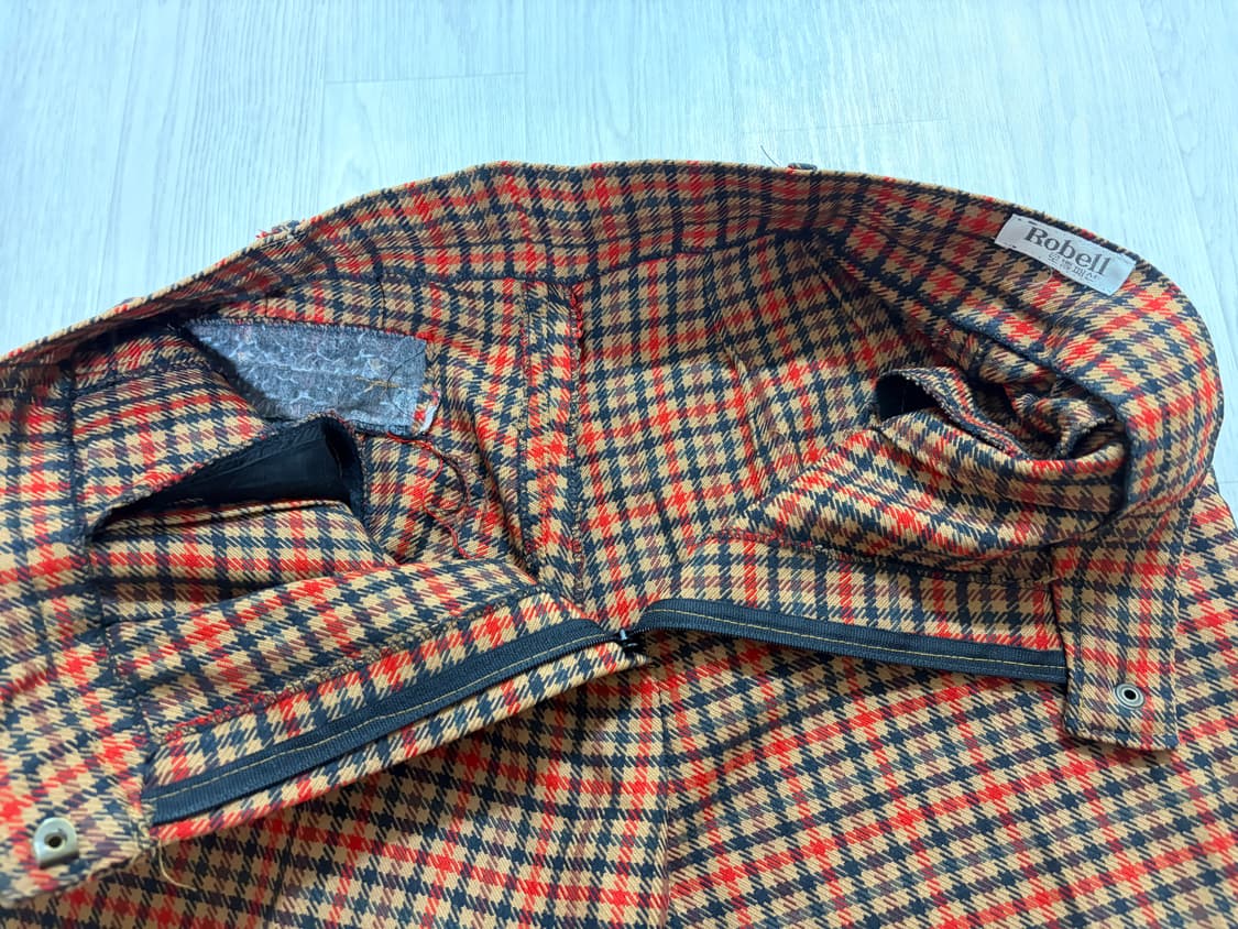 빈티지 레트로 체크 패턴 팬츠 상품이미지4