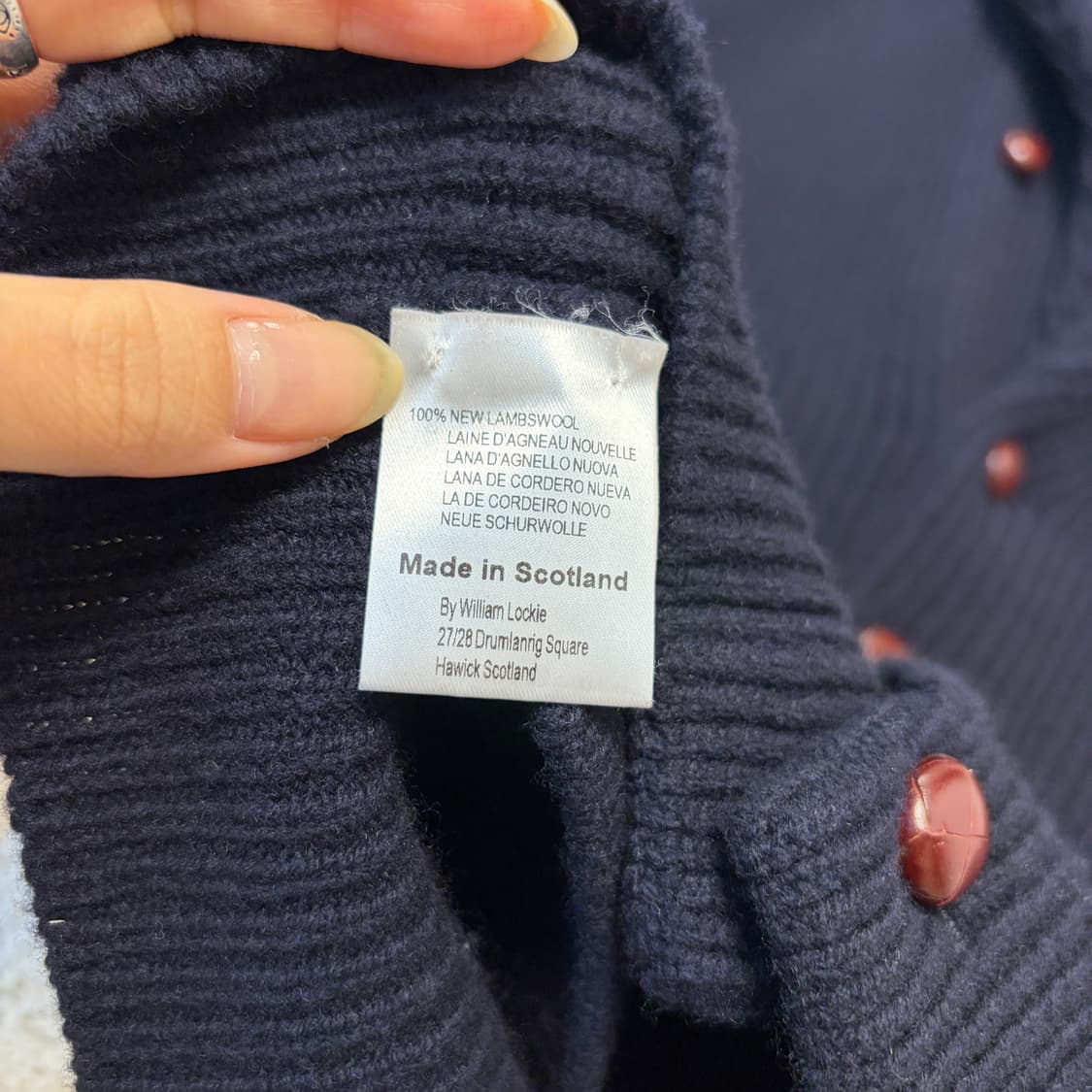 윌리엄 로키 네이비 숄카라 가디건 상품이미지5