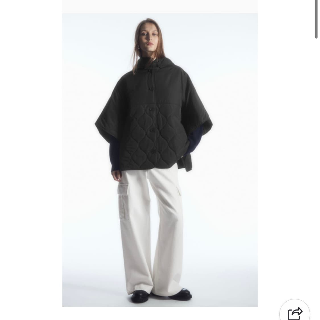 COS 후디드 패딩 케이프 상품이미지2