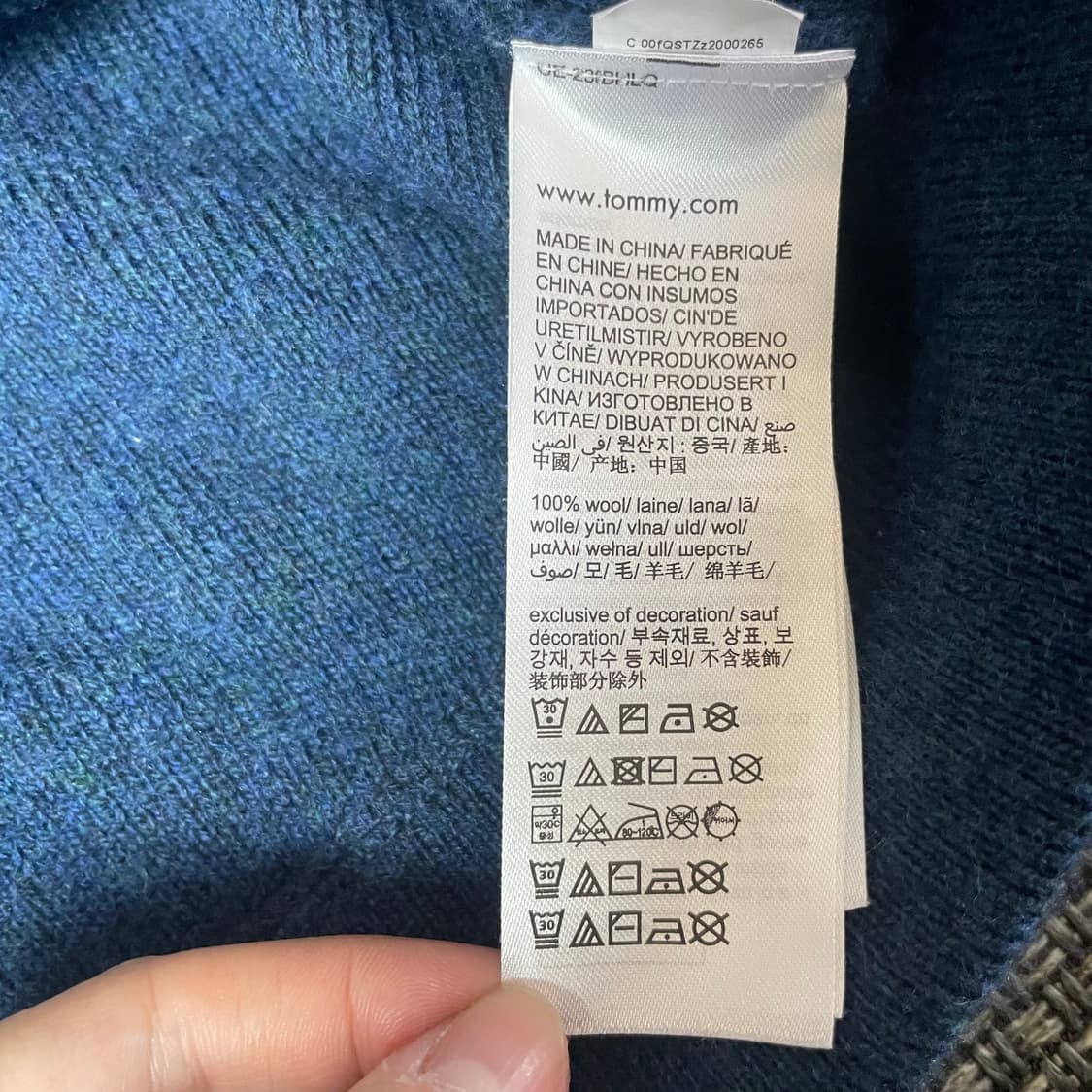 타미힐피거 인터락 램스울 가디건 M 상품이미지5