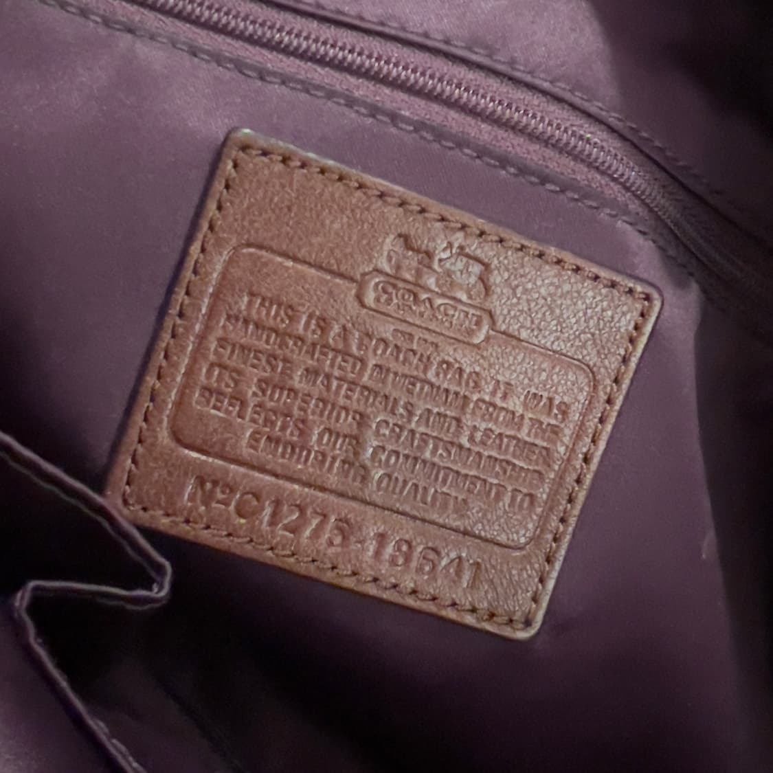 Coach vintage leather shoulder bag 상품이미지4
