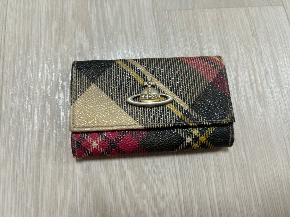 비비안웨스트우드 키지갑 키홀더 체크 상품이미지1