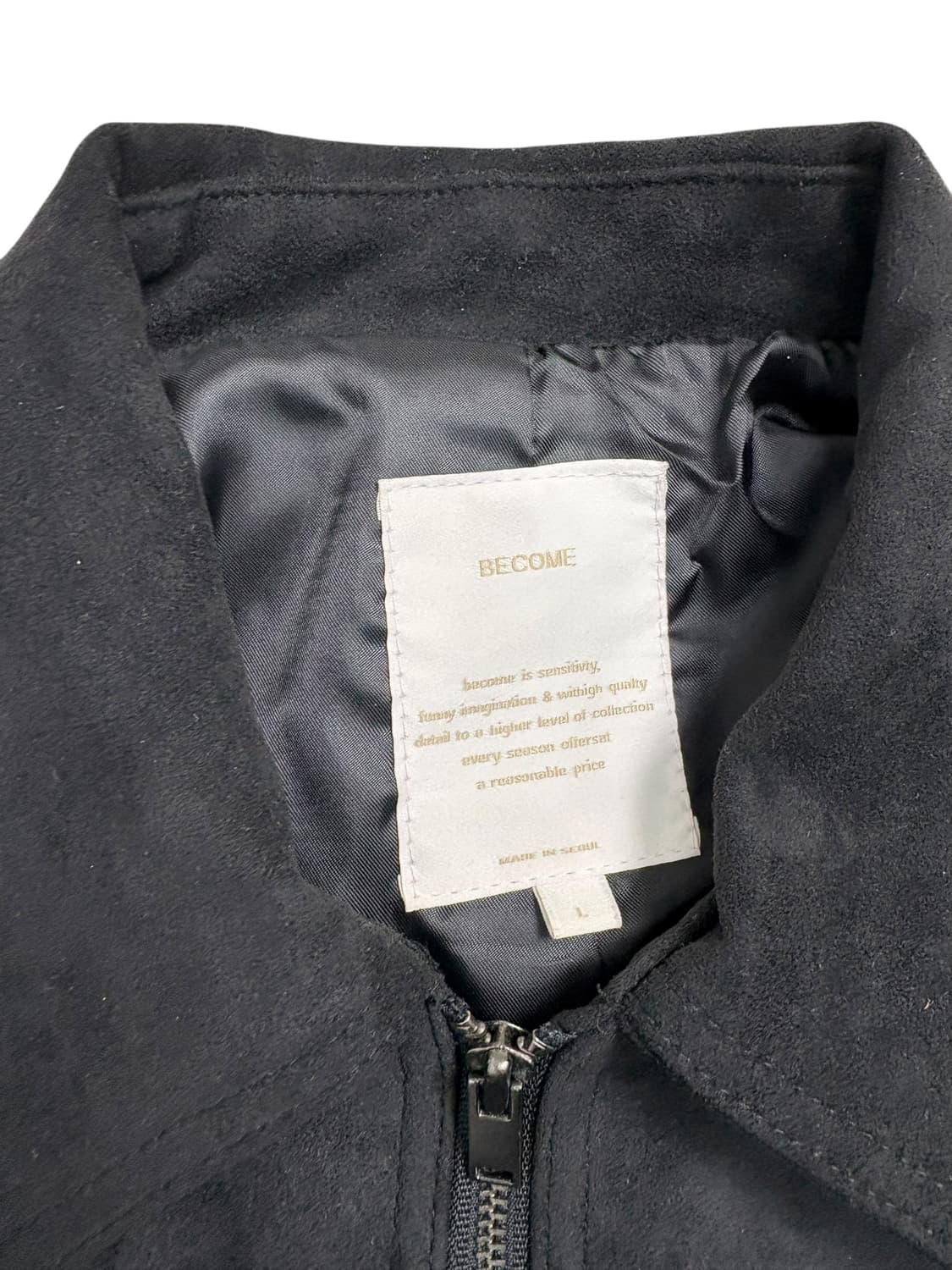 BECOME 스웨이드 자켓 블랙  상품이미지6