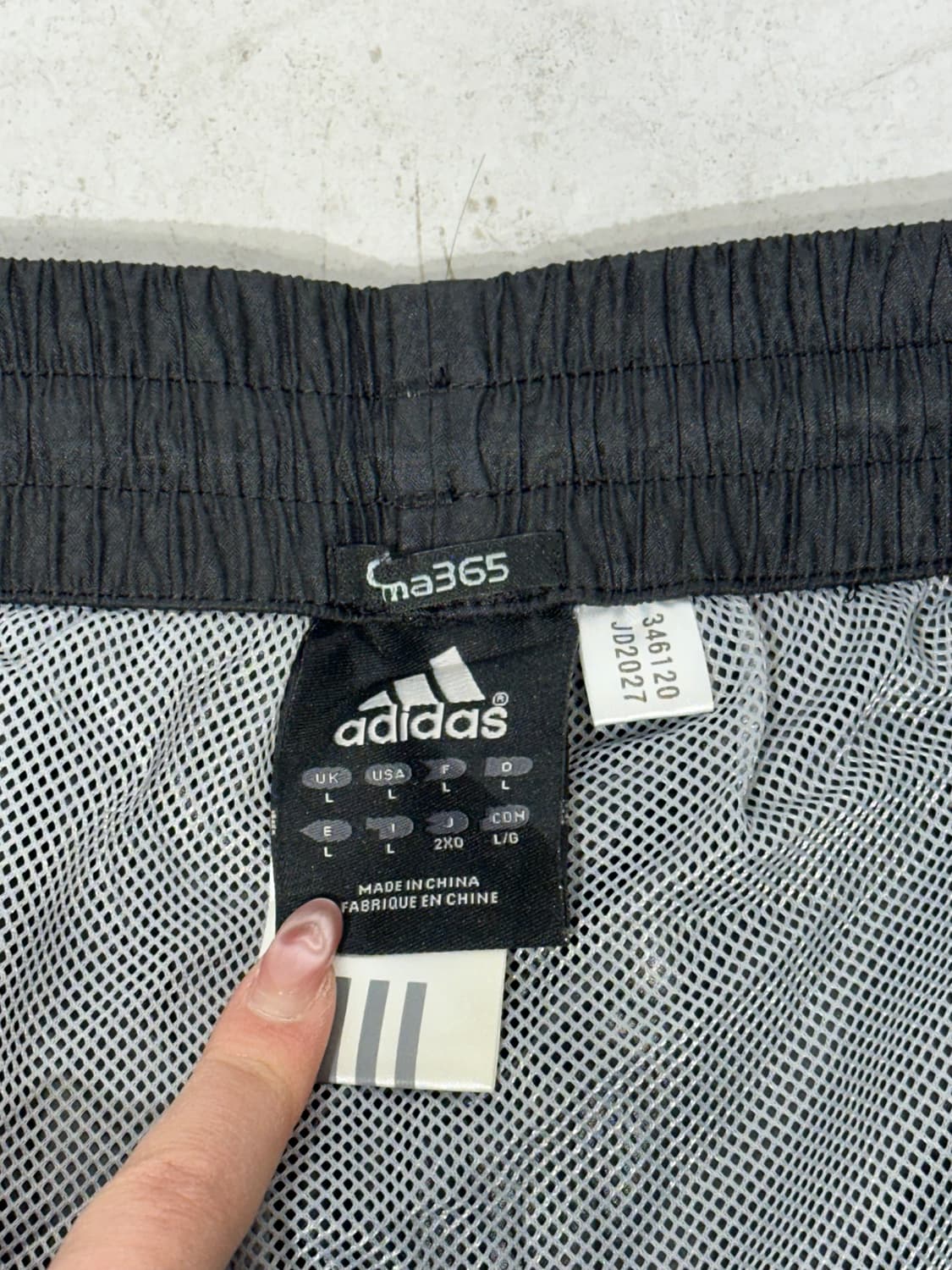 아디다스 블랙 트랙 그레이 삼선 와이드 추리닝 트레이닝 팬츠 2XL 상품이미지7
