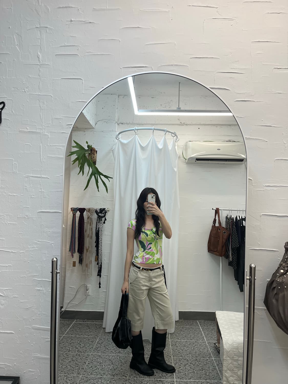연그린 플라워 티셔츠 상품이미지3
