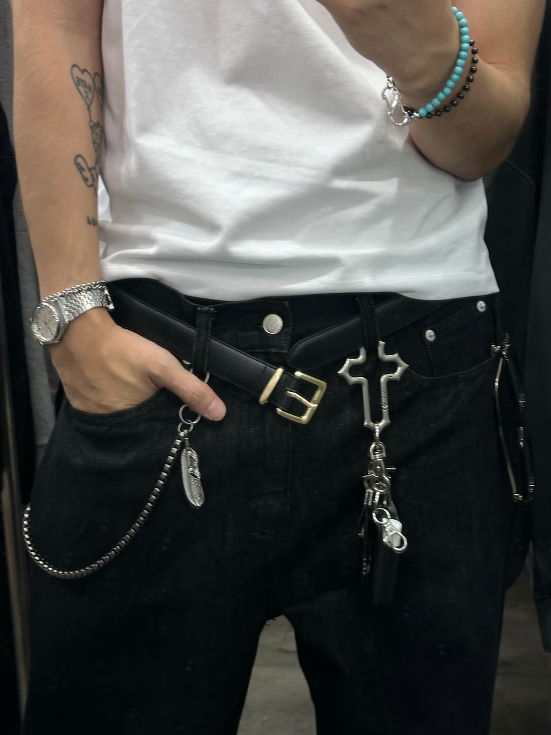 Vintage Gold belt - 빈티지 골드 벨트 상품이미지3