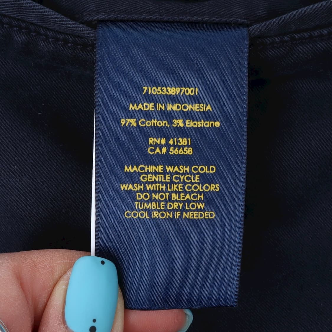 폴로 랄프로렌 네이비 스트레치 클래식 핏 치노팬츠 상품이미지9