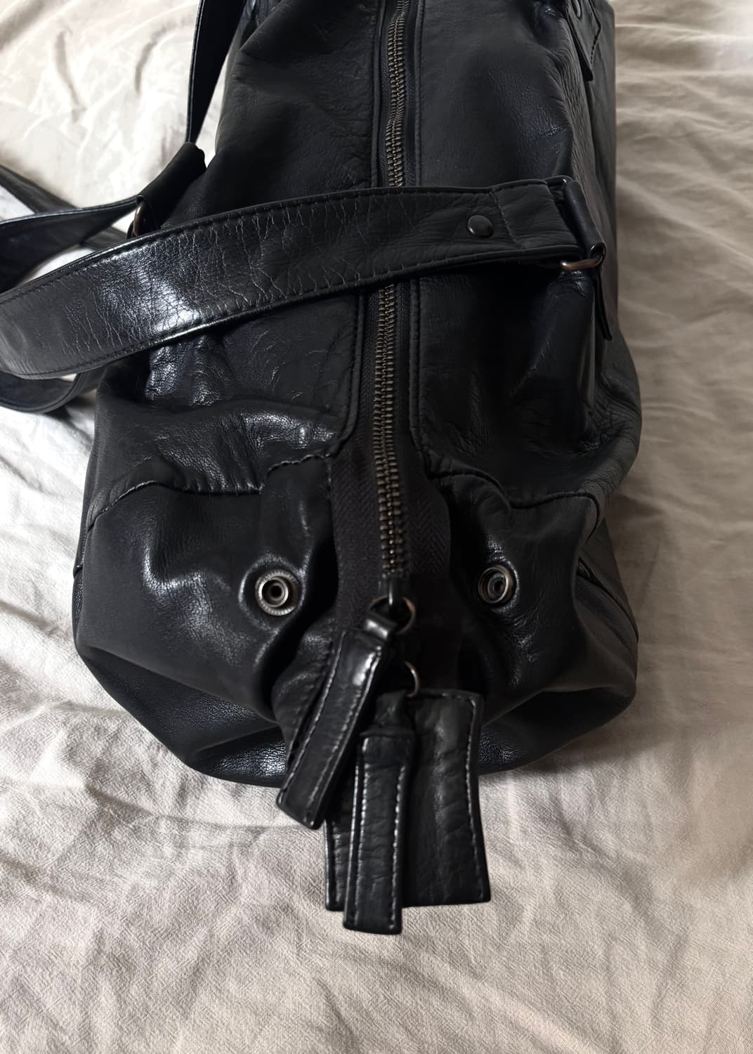 요지야마모토 레더 더플백 상품이미지3