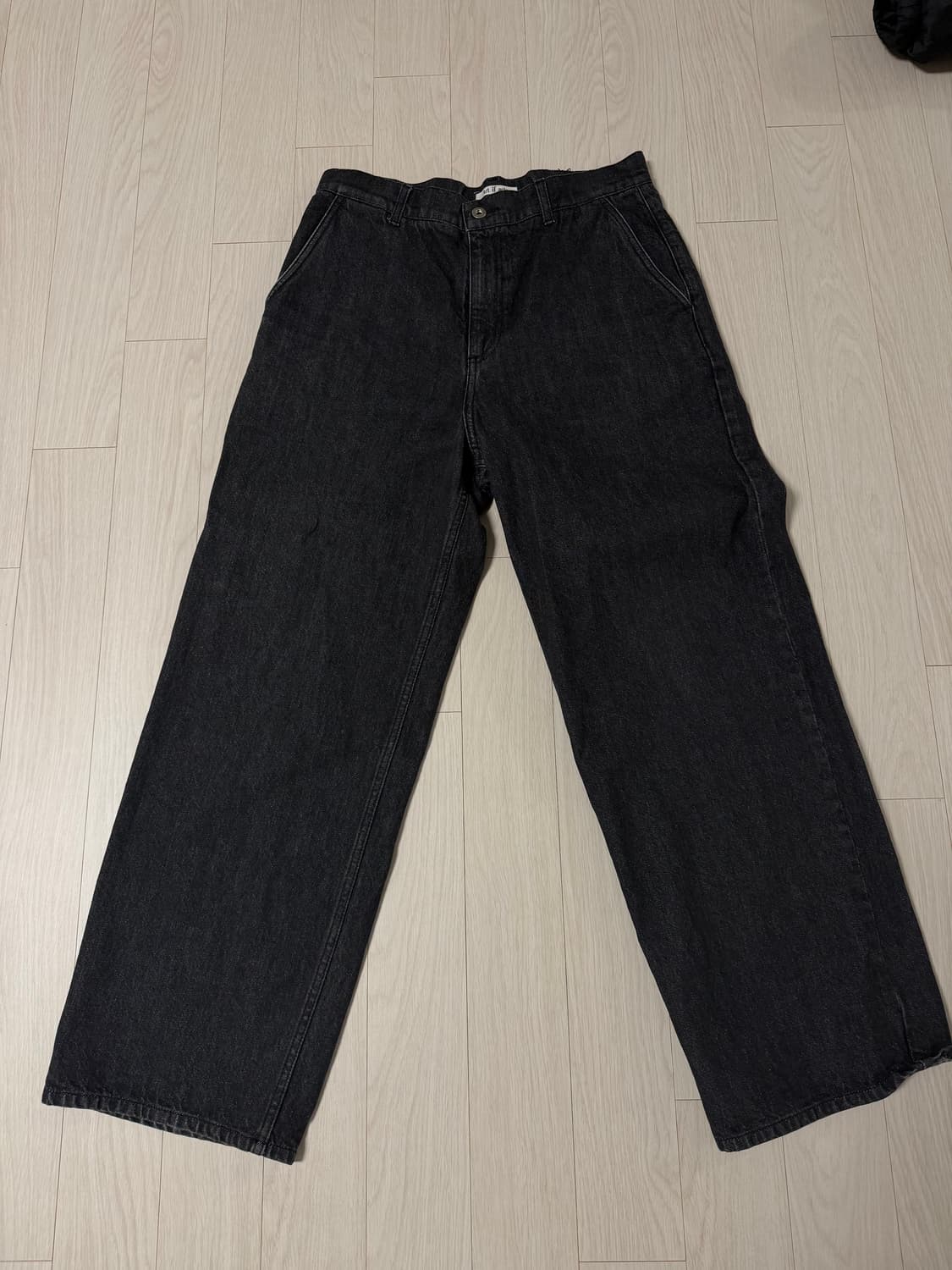 아트이프액츠 흑청 와이드 데님 팬츠 L 32 상품이미지1