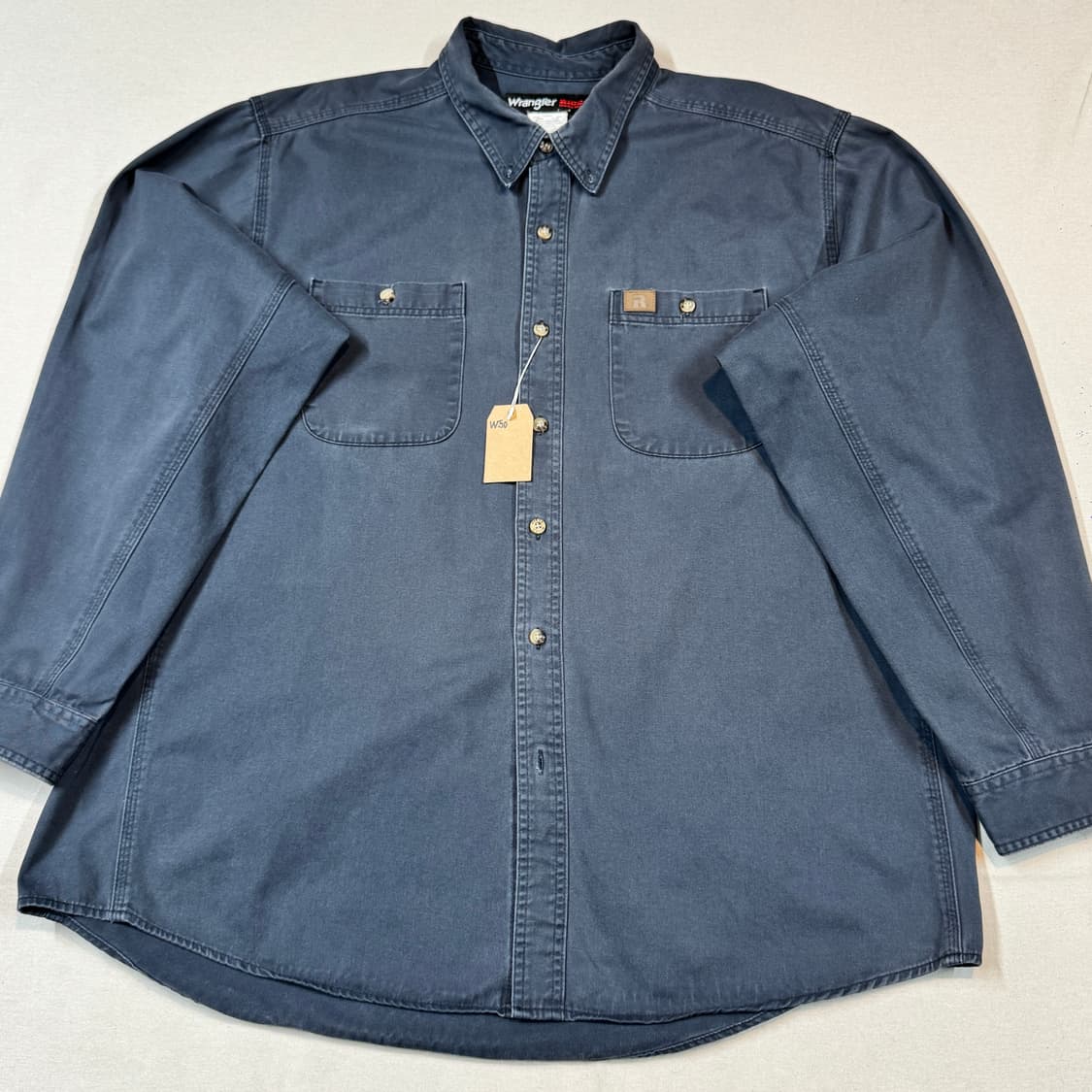 XXL) Wrangler 랭글러 투포켓 워크웨어 코튼 셔츠 W50 상품이미지2