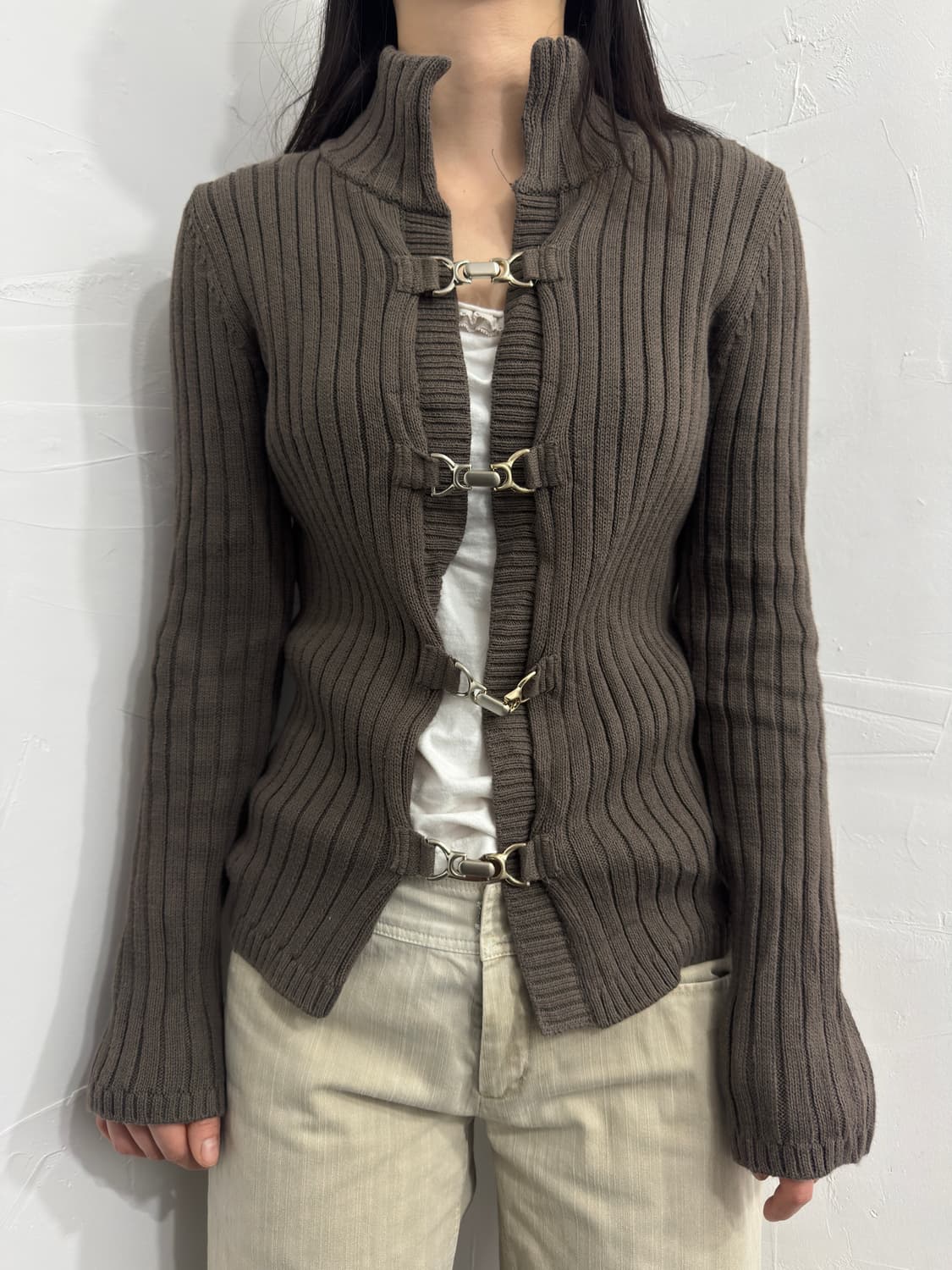 indivi buckle knit cardigan 상품이미지1