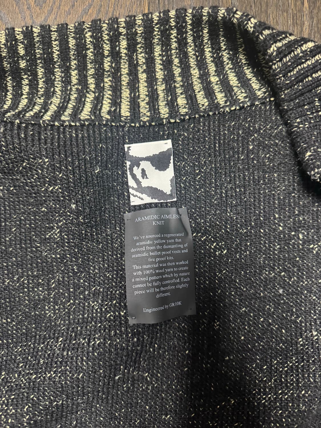 Gr10k 니트집업 M사이즈 상품이미지3