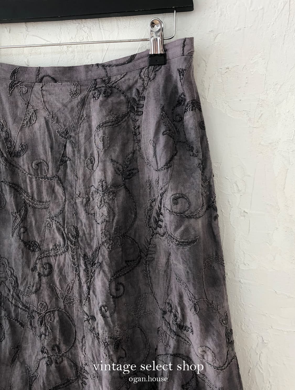 vintage embroidery flare skirt 상품이미지6