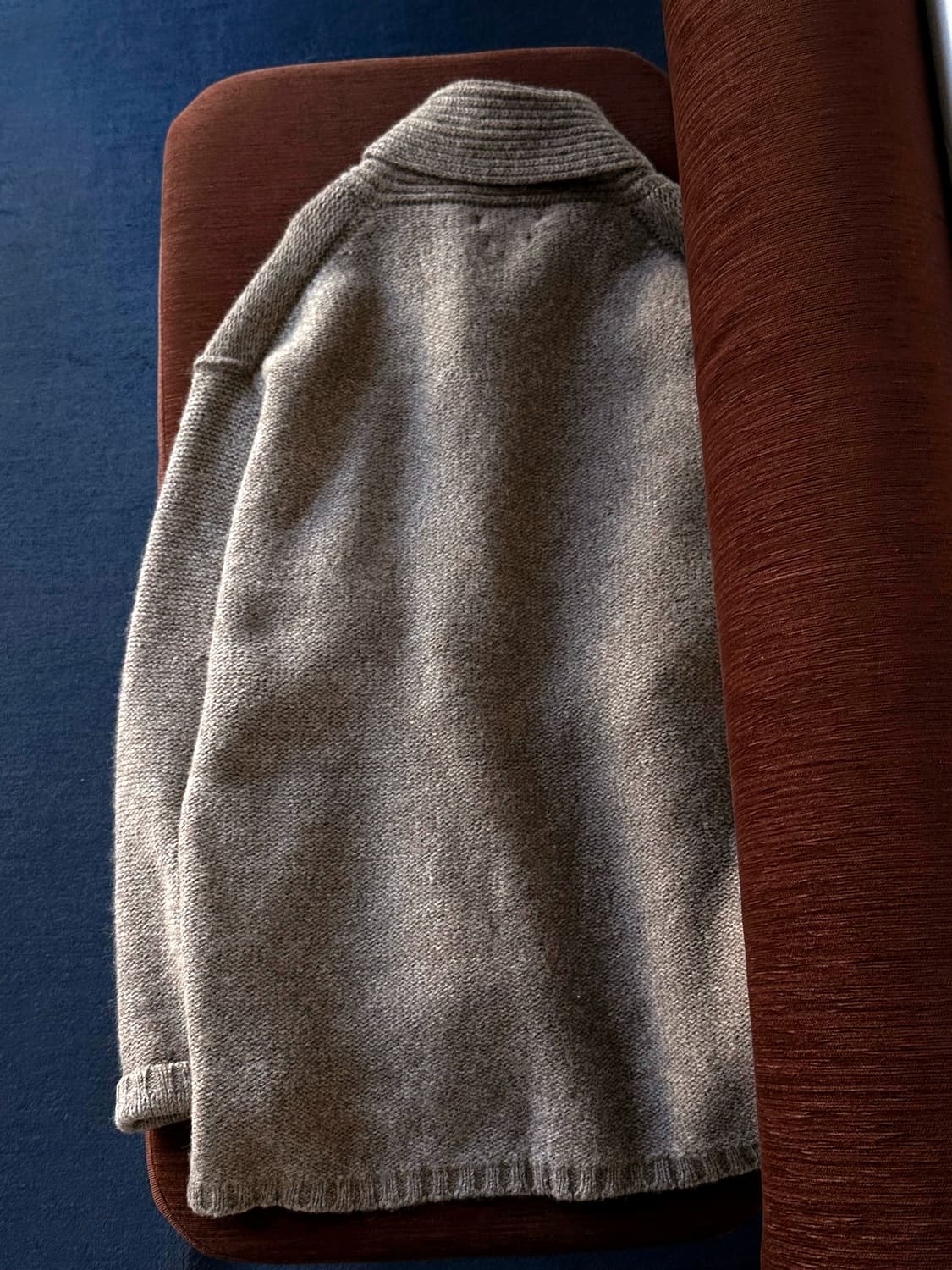 Low gauge pattern heavy knit cardigan 상품이미지6