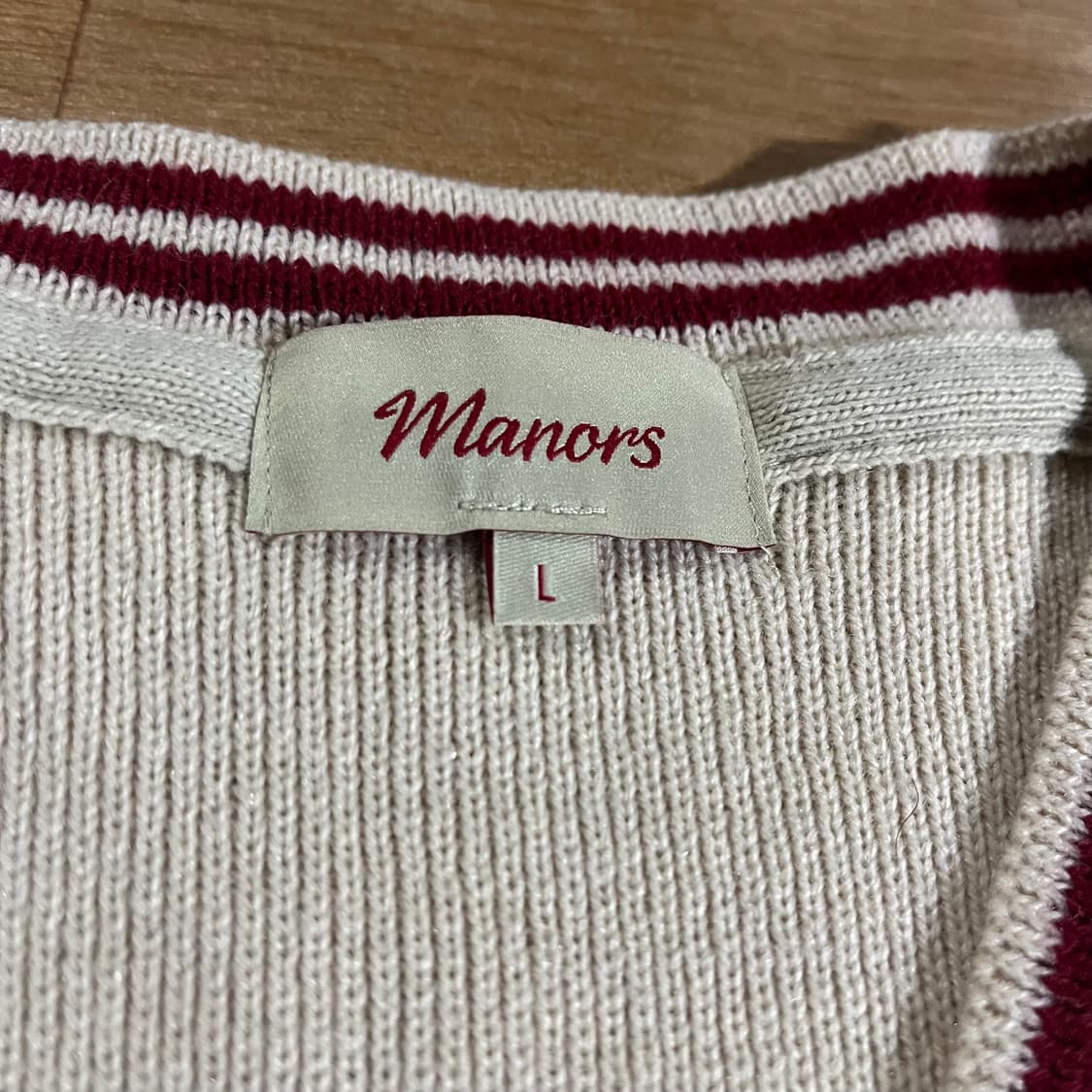 [110] 매너스골프 니트 베스트 상품이미지6