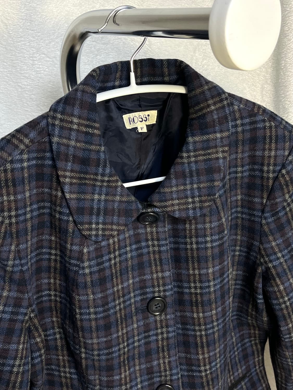 일본 빈티지 체크 울 자켓 상품이미지4