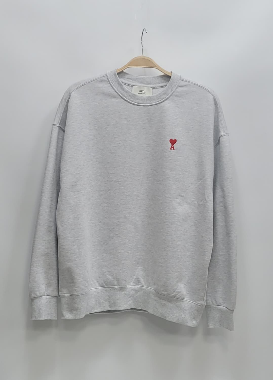 아미 스몰 하트 로고 스웻셔츠 00255 / 남 M (100) 그레이  상품이미지1