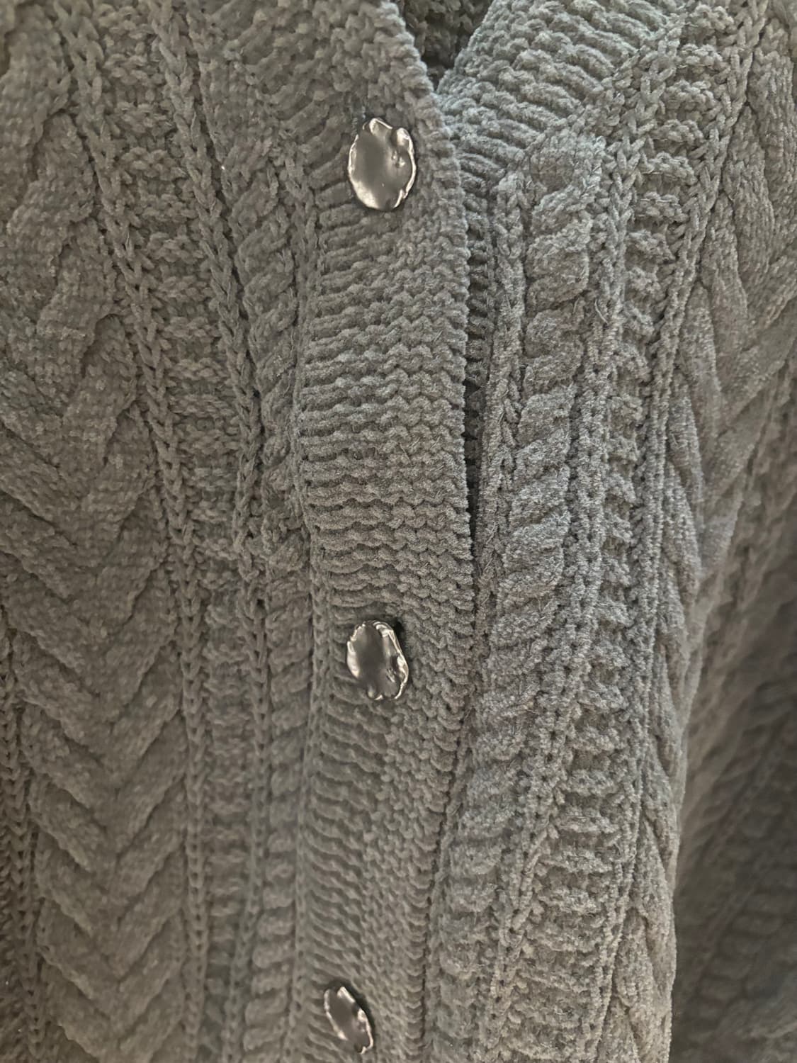 TIME 꽈배기 니트 가디건 상품이미지5