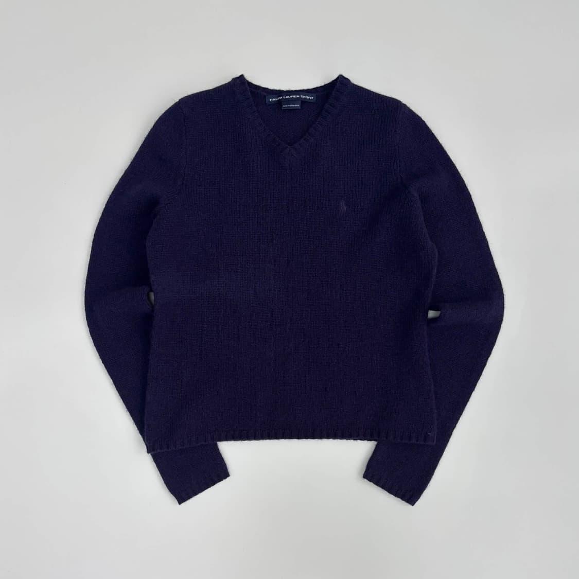 폴로 랄프로렌 스포츠 램스울 100% 걸즈 브이넥 니트 상품이미지2
