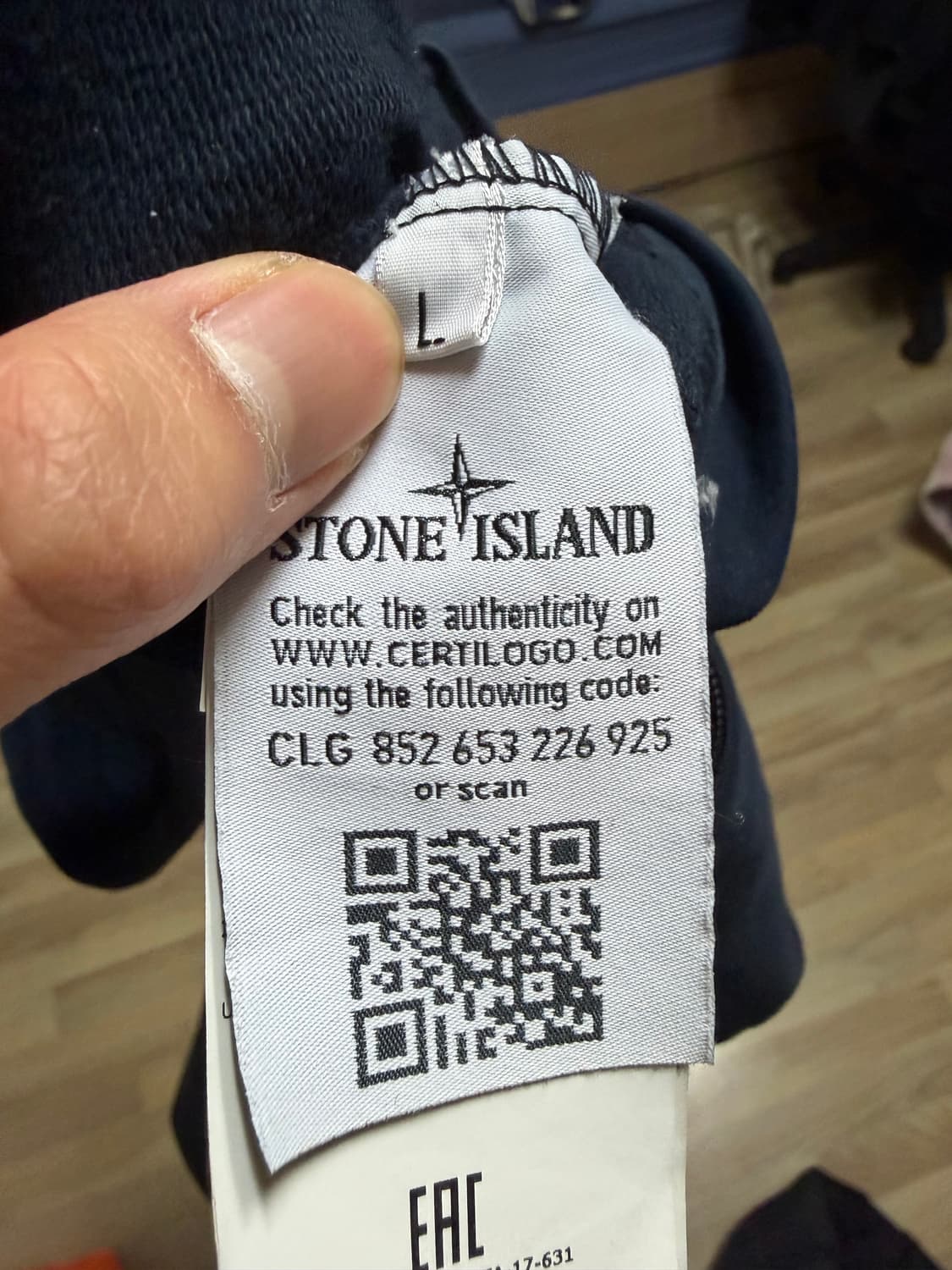 스톤아일랜드 쉐도우프로젝트 블랙 집업 자켓 L 상품이미지4