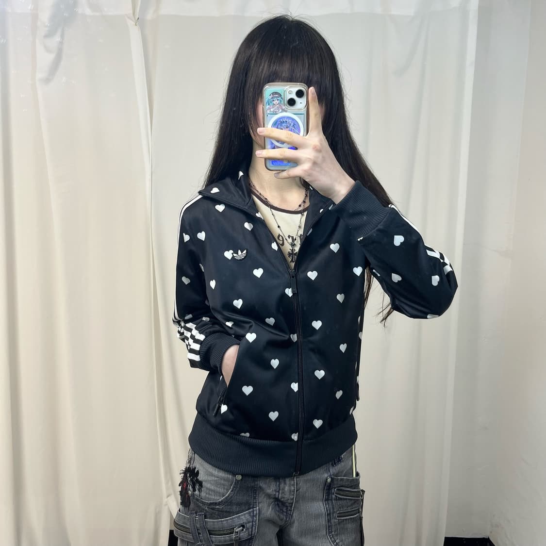 Adidas heart dot Firebird jersey  상품이미지1