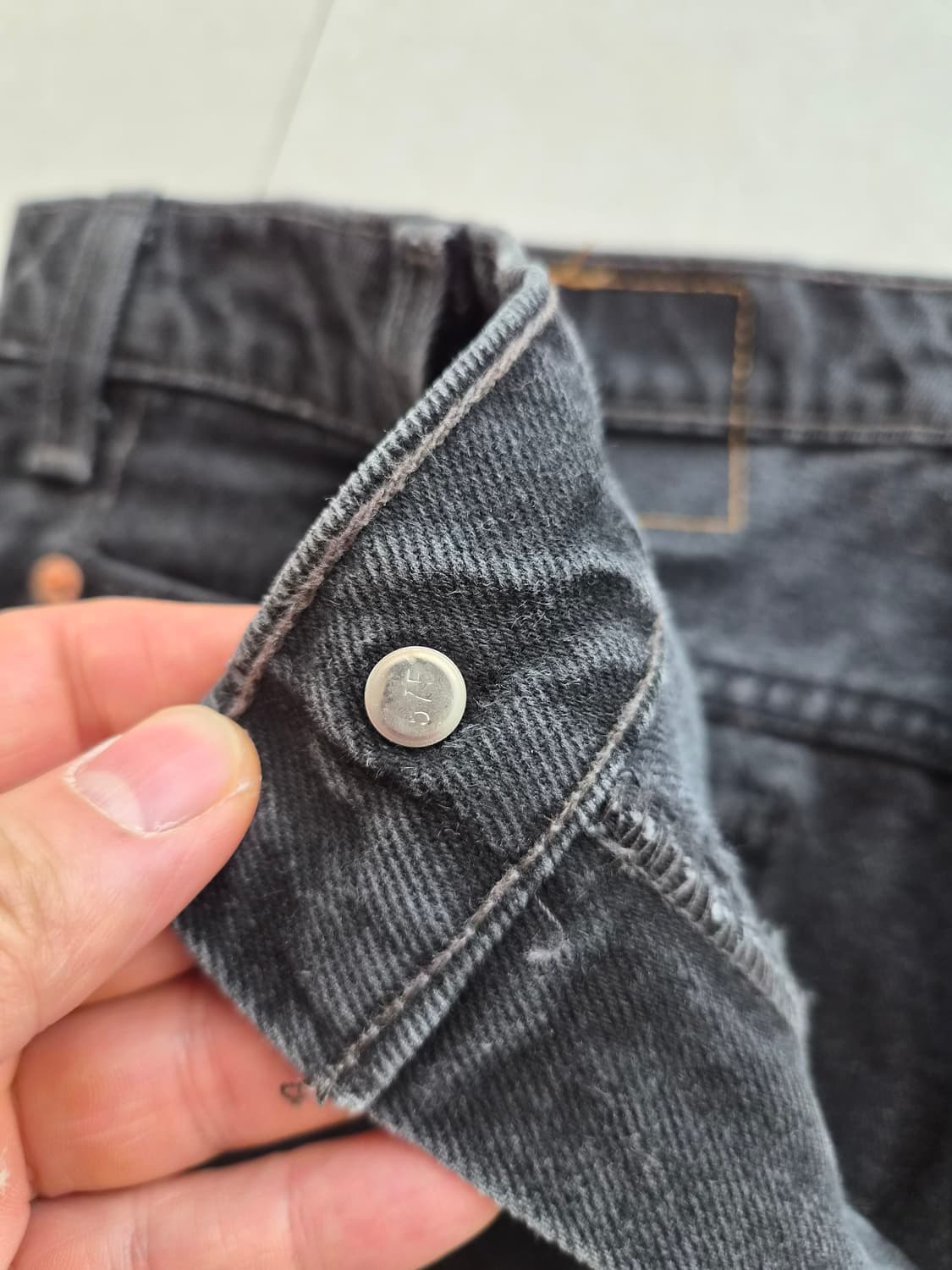 빈티지 리바이스 517 블랙 블랭크탭 36x32 상품이미지5