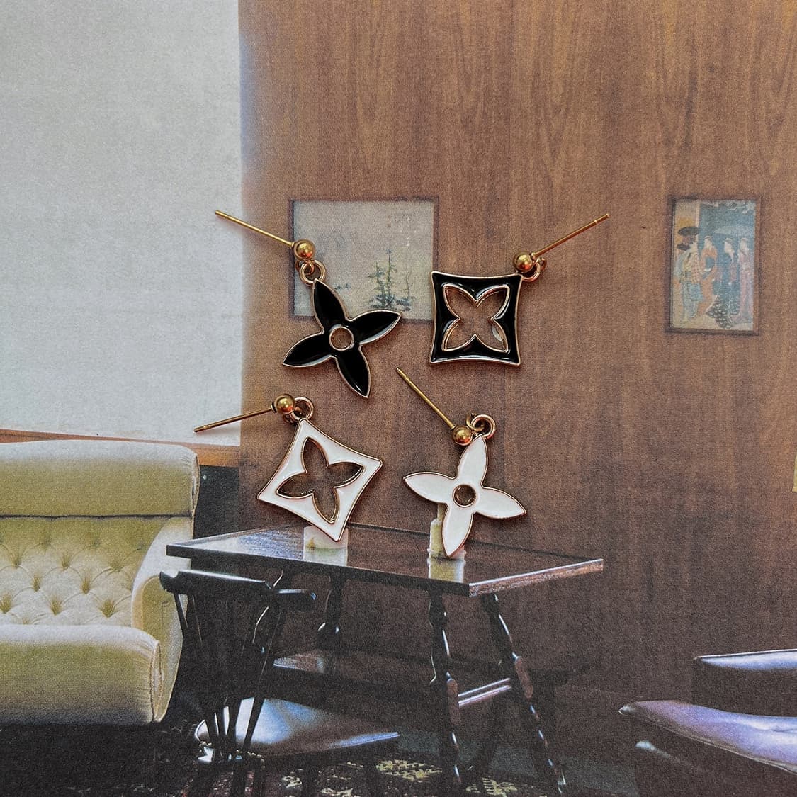 루이비통 모노그램 플라워 귀걸이 상품이미지3